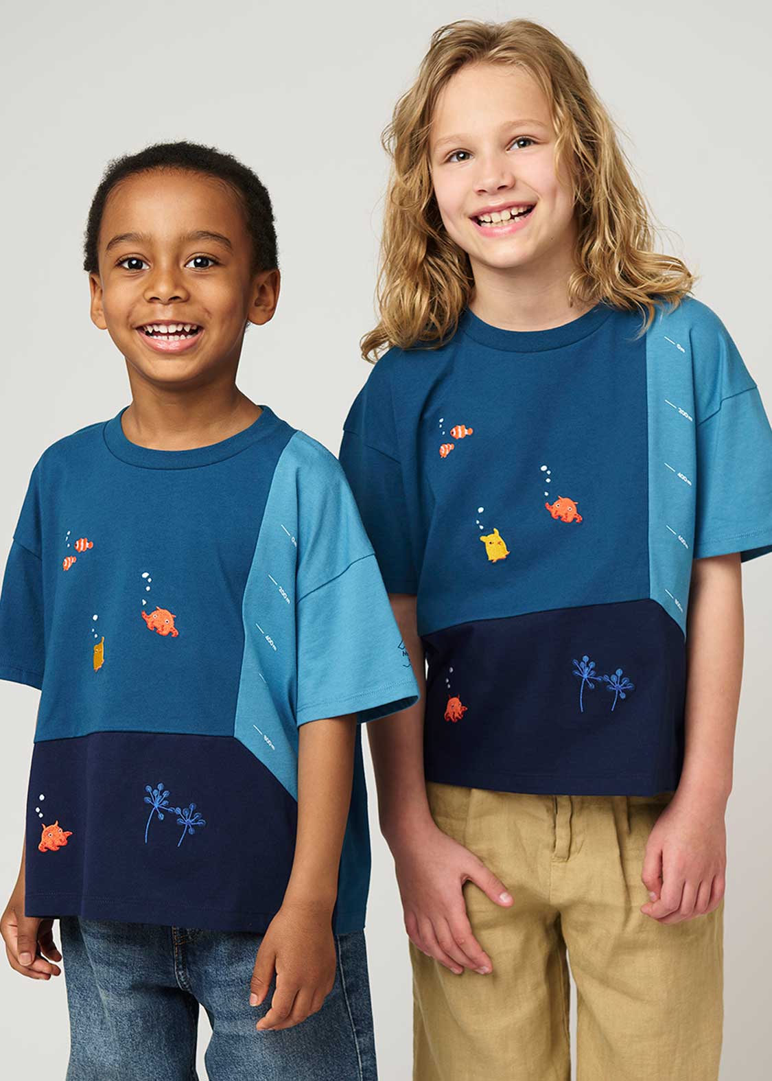 Big Silhouette Short Sleeve Tee (Mendaco and Sea Friends) - Kids