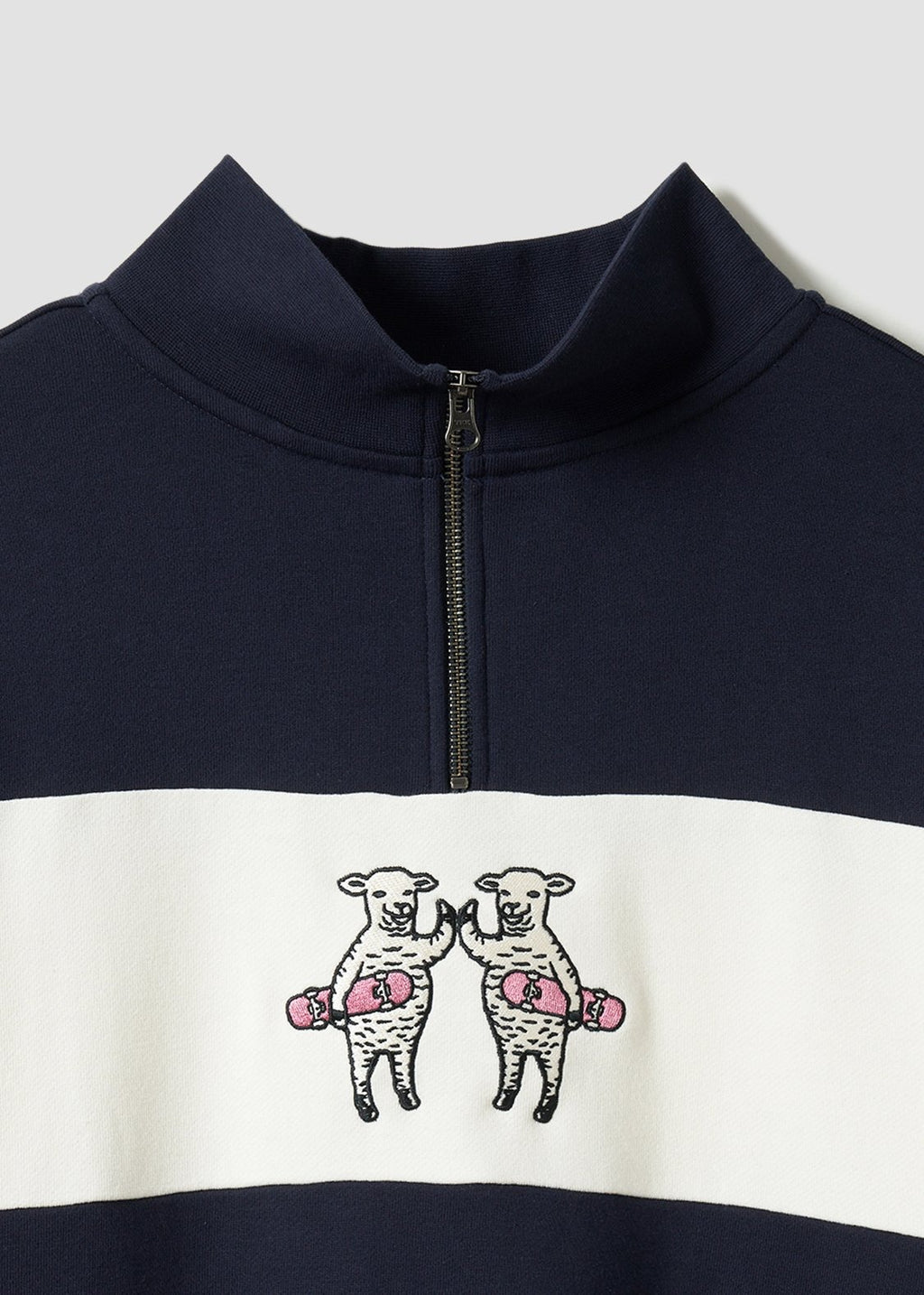 Half Zip Sweat One-Piece (Lamb Chop Skate)