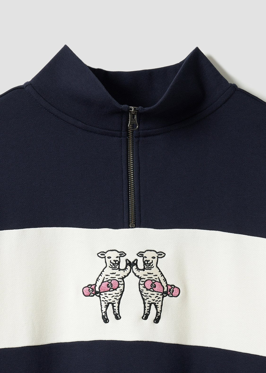 Half Zip Sweat One-Piece (Lamb Chop Skate)