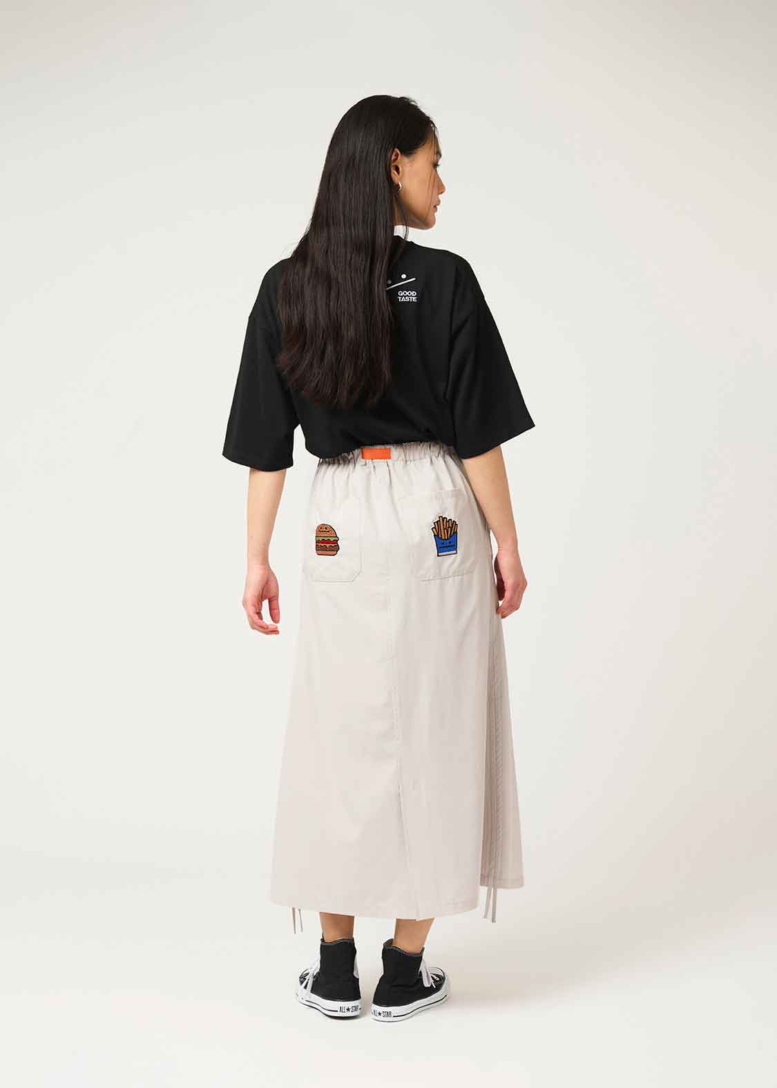 Drawstring Stretch Skirt (Beautiful Shadow Burger)