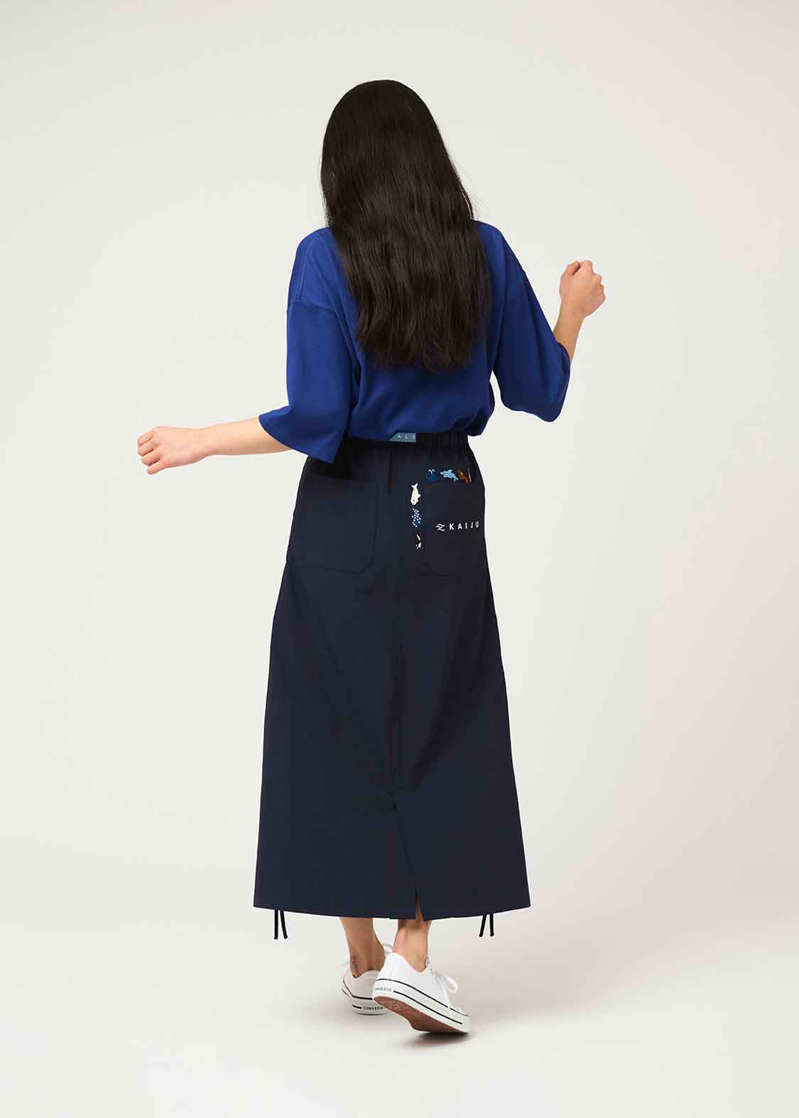 Drawstring Stretch Skirt (Marine Animals)