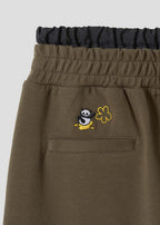 Rolling Pandas Painting | Double Waist Wide Pants
