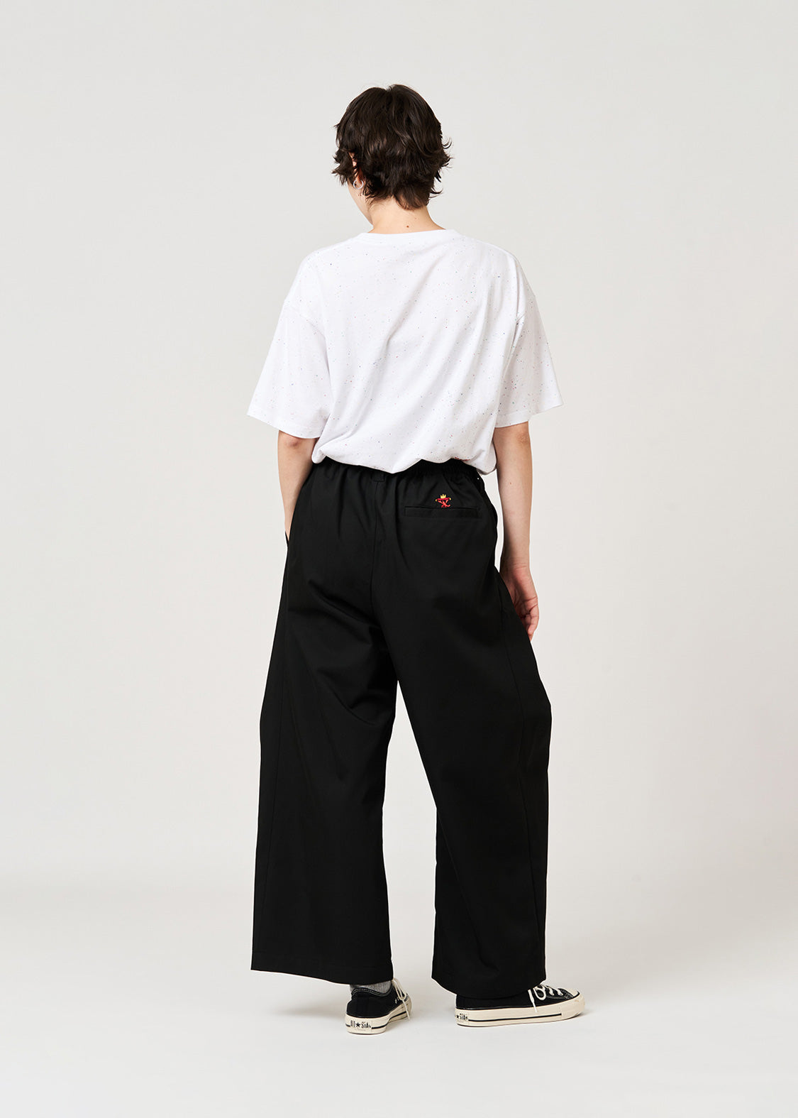 Ikaku Royal DRK | Wide Tuck Pants