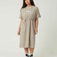 Dry drawstring Short Sleeve One-Piece (Shimaenaga)