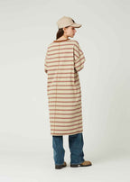 Border Short Sleeve One-Piece (Ikaku a-boo)
