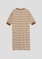 Border Short Sleeve One-Piece (Ikaku a-boo)