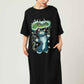 Ayako Ishiguro Harf Sleeve T-shirt One-Piece (Ayako Ishiguro_Thunder Dragon Cat)