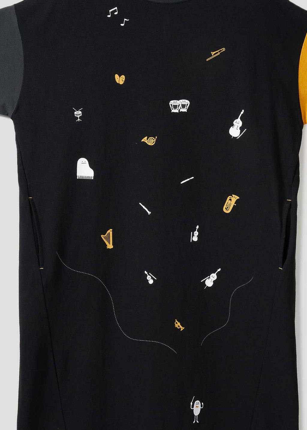 Crazy Pattern Half Sleeve Tee One-Piece (Beautiful Shadow Orchestra)