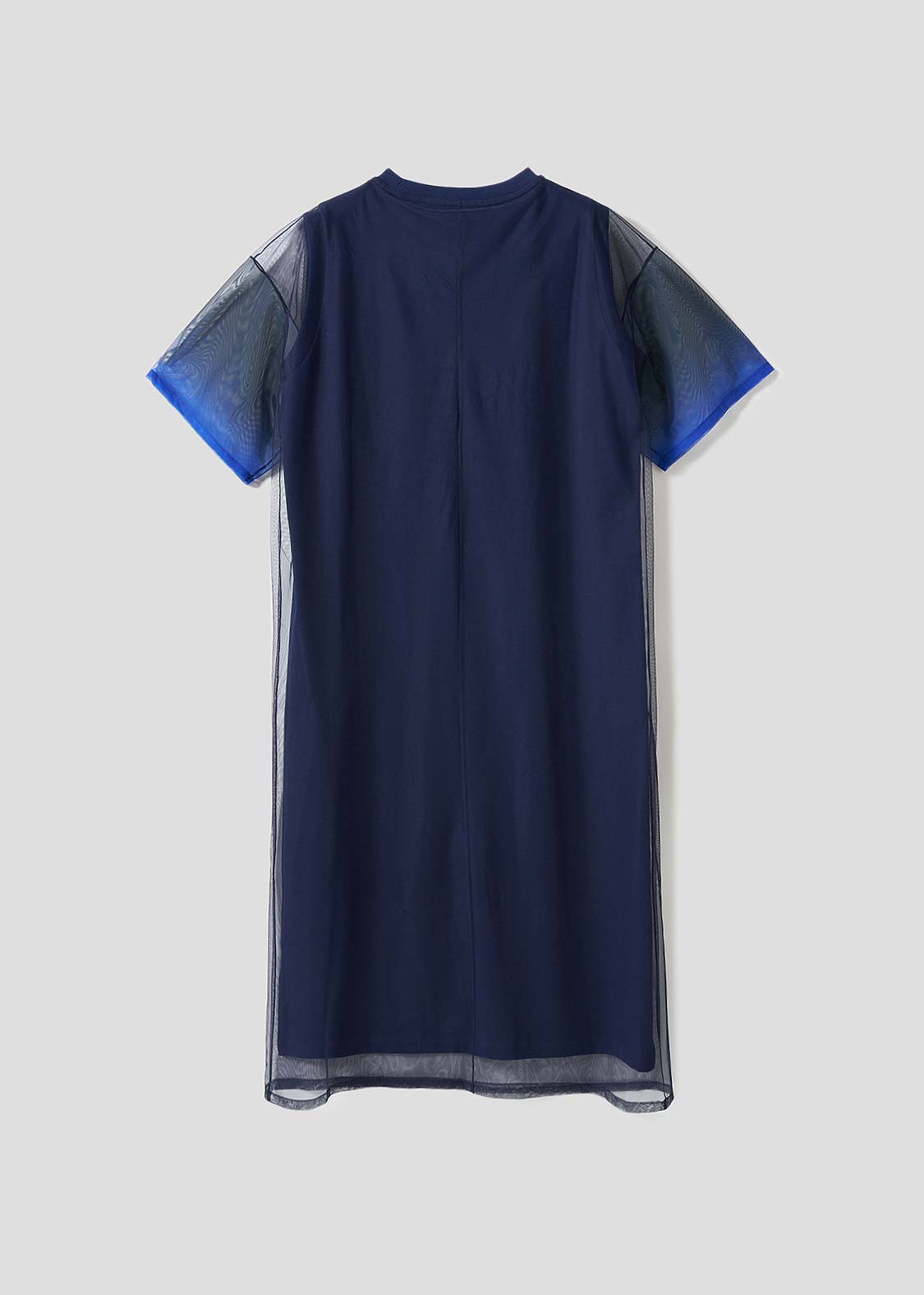 Sheer Layered Short Sleeve One-Piece (Rolling Pandas Pennant)