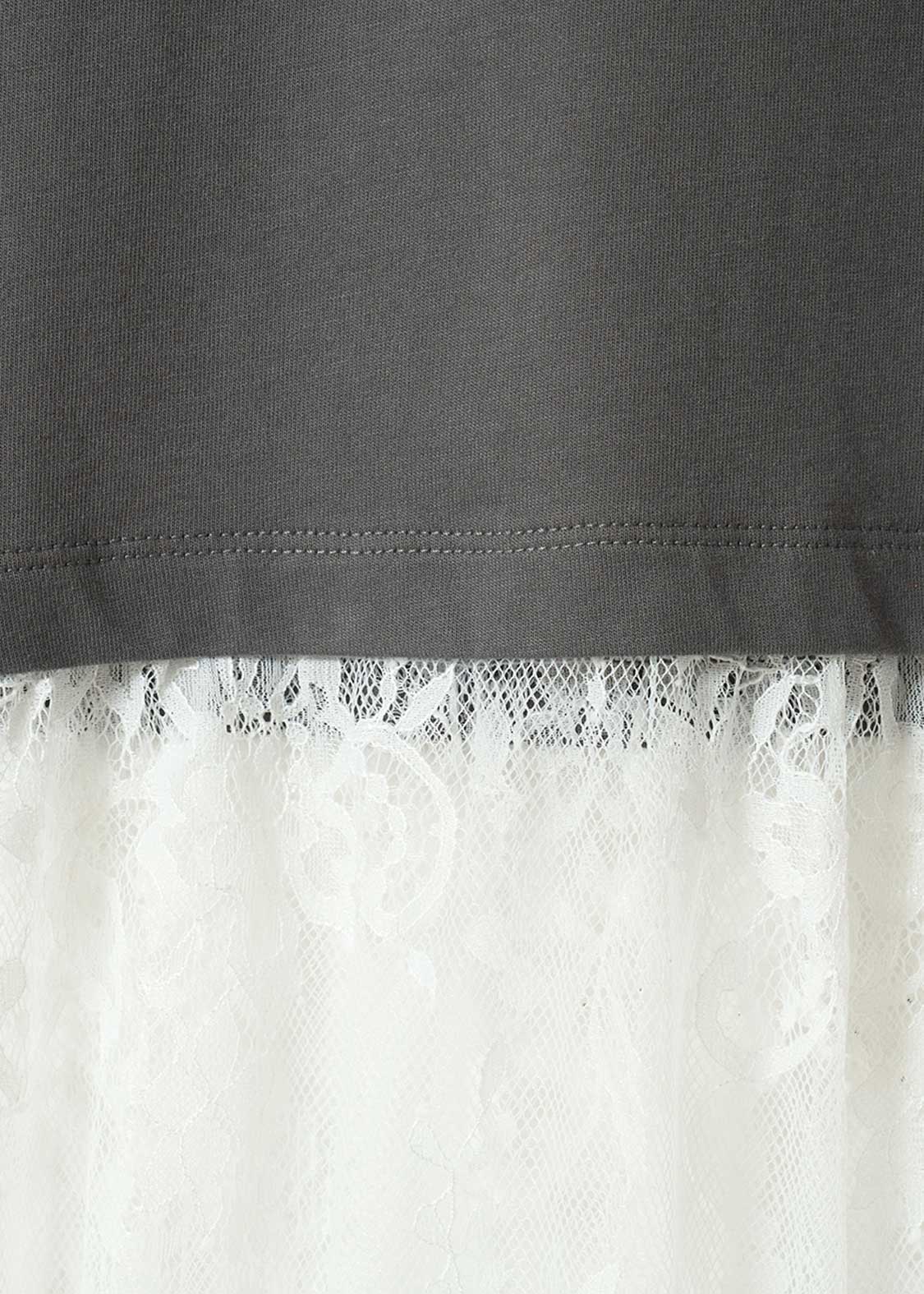 Rolling Pandas Records | Lace T-Shirt Dress