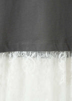 Rolling Pandas Records | Lace T-Shirt Dress