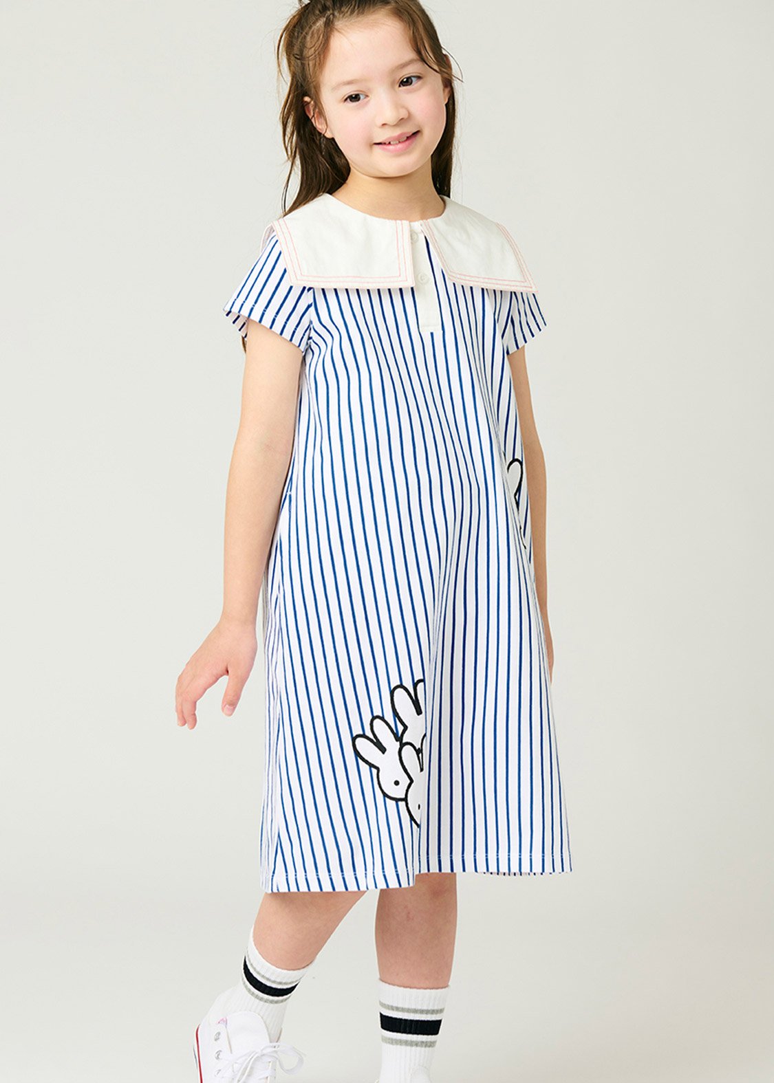 miffy Sailor Short Sleeve One-Piece (miffy_miffy Hide and Seek)