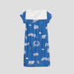 11 Piki no Neko Sailor Short Sleeve One-Piece  (11 Piki no Neko_11 Piki no Neko Pattern)