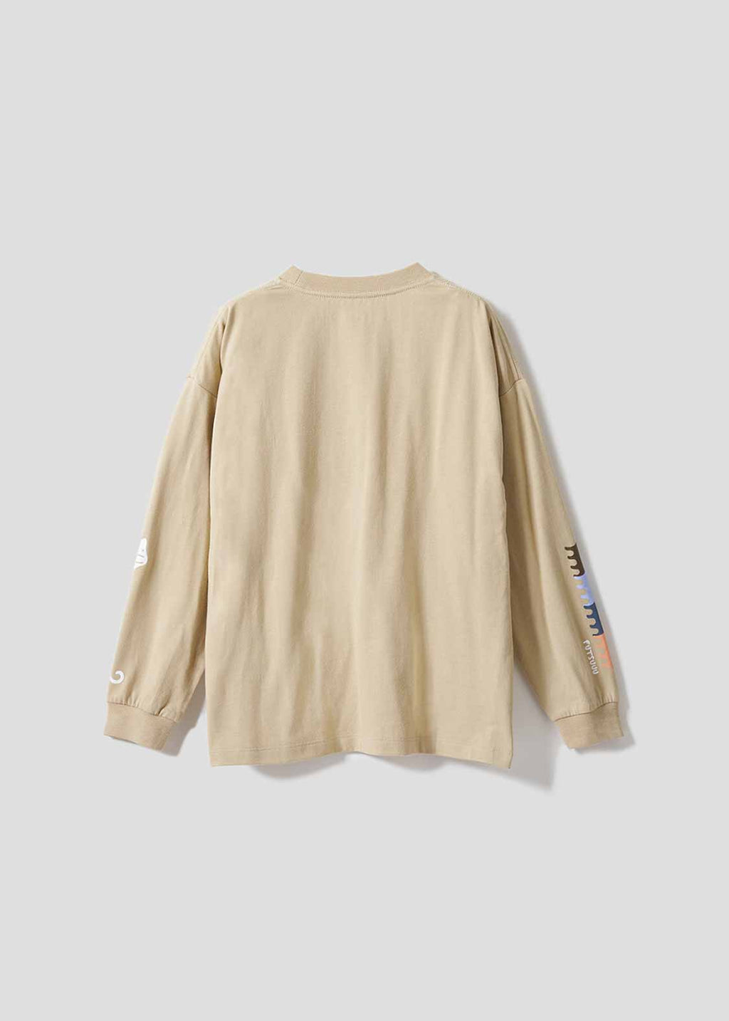 Rib Cuffs Big Long Sleeve Tee (Nagasugiru Inu) - Kids
