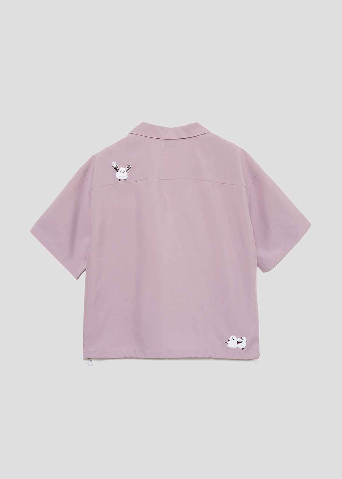 Poly Tro Open Collar Short Sleeve Shirt (Shimaenaga)