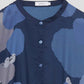 Sheer Box Silhouette Short Sleeve Shirt (Shimaenaga)