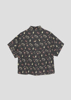 Wide Cropped Half Sleeve Shirt (Beautiful Shadow Burger)