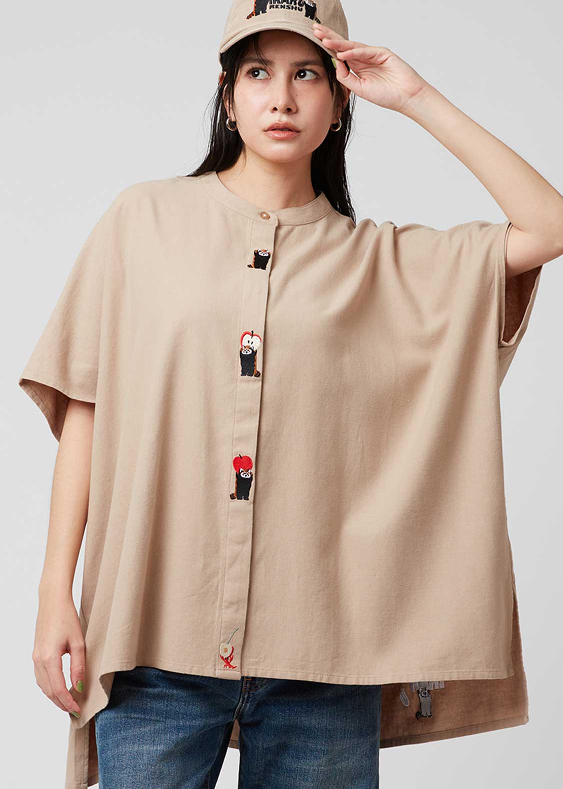 Box Silhouette Short Sleeve Shirt (Ikaku Power)