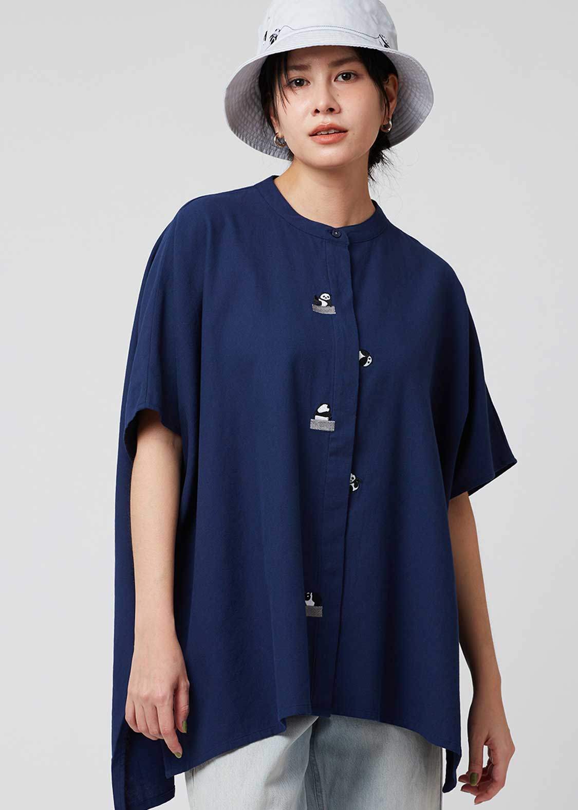 Box Silhouette Short Sleeve Shirt (Rolling Pandas Factory)