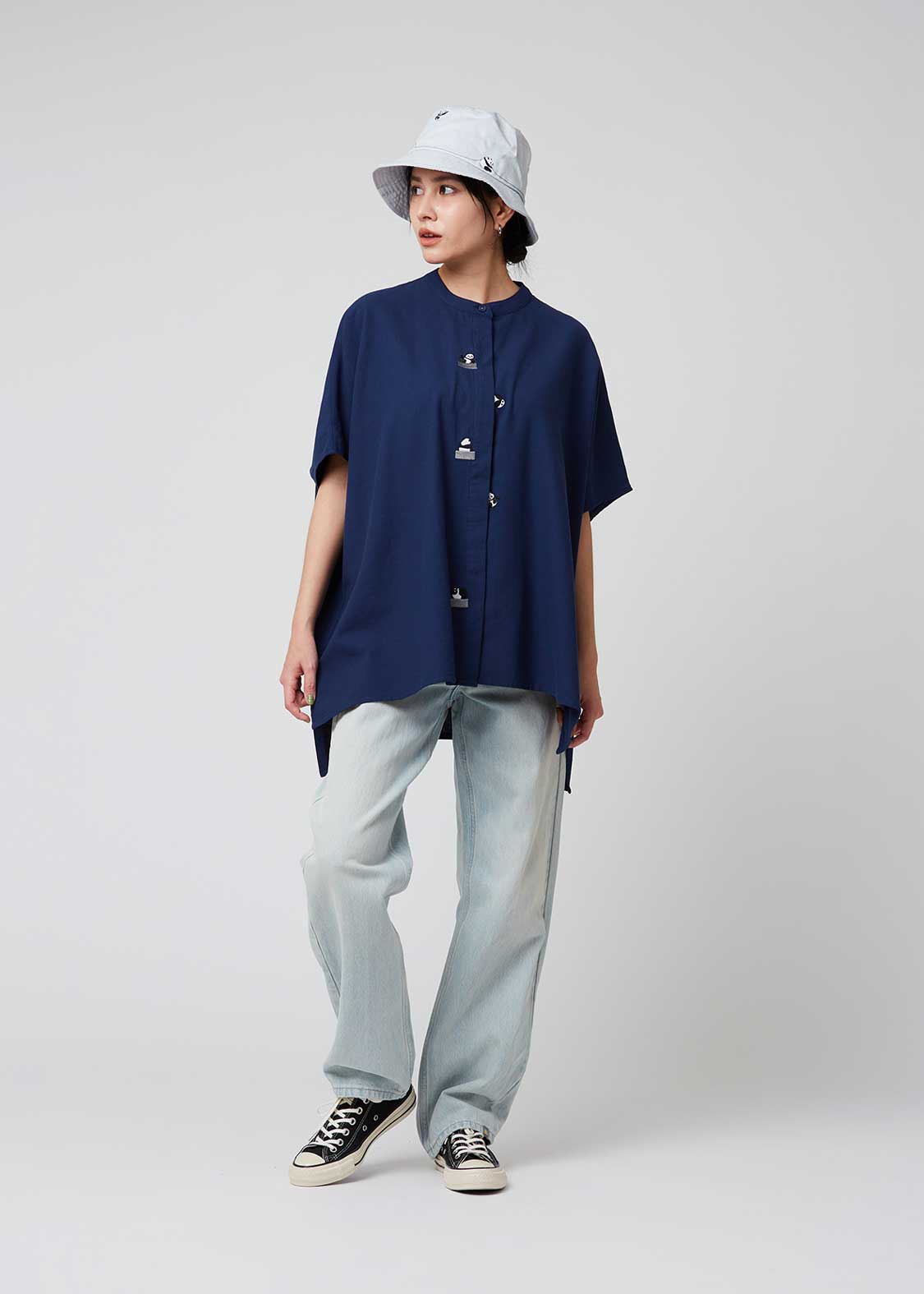 Box Silhouette Short Sleeve Shirt (Rolling Pandas Factory)