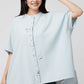 Box Silhouette Short Sleeve Shirt (Shimaenaga)