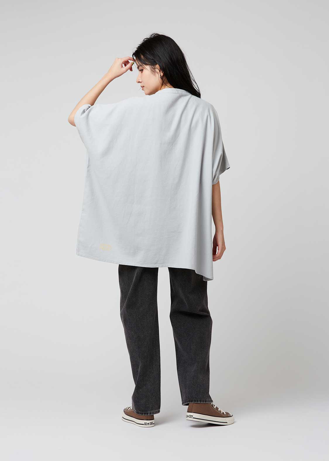 Box Silhouette Short Sleeve Shirt (THE FOUR CATS Face)