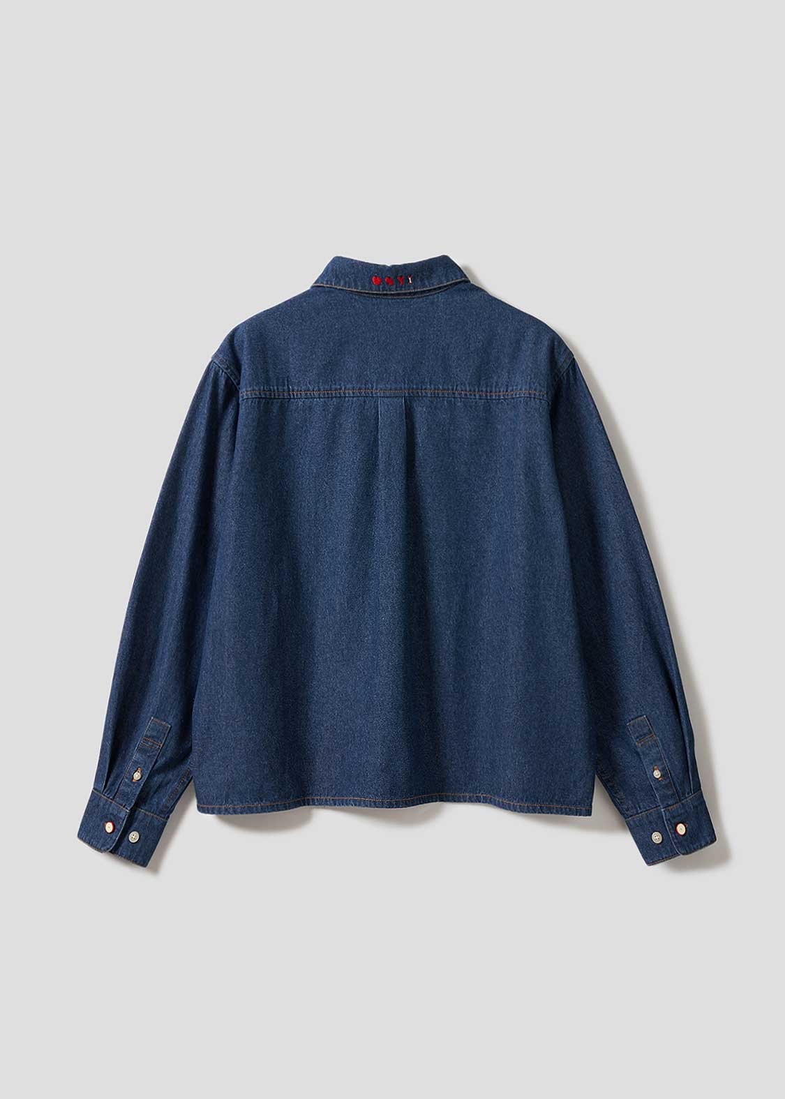 Ikaku | Cropped Denim Shirt