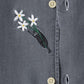 Beautiful Shadow Bloom | Denim Back Button Shirt
