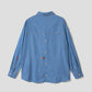 Ikaku Noringo | Denim Back Button Shirt