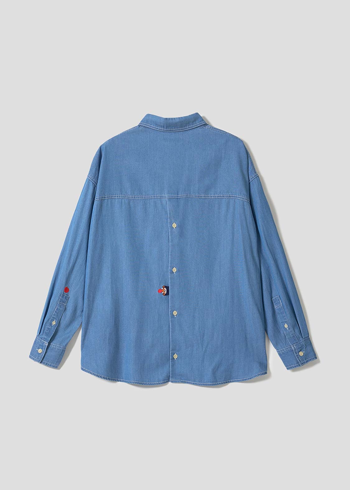 Ikaku Noringo | Denim Back Button Shirt