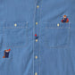 Ikaku Noringo | Denim Back Button Shirt