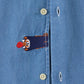 Ikaku Noringo | Denim Back Button Shirt
