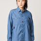 Ikaku Noringo | Denim Back Button Shirt