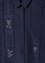 Big Mimi | Ladder Lace Short-Sleeve Shirt