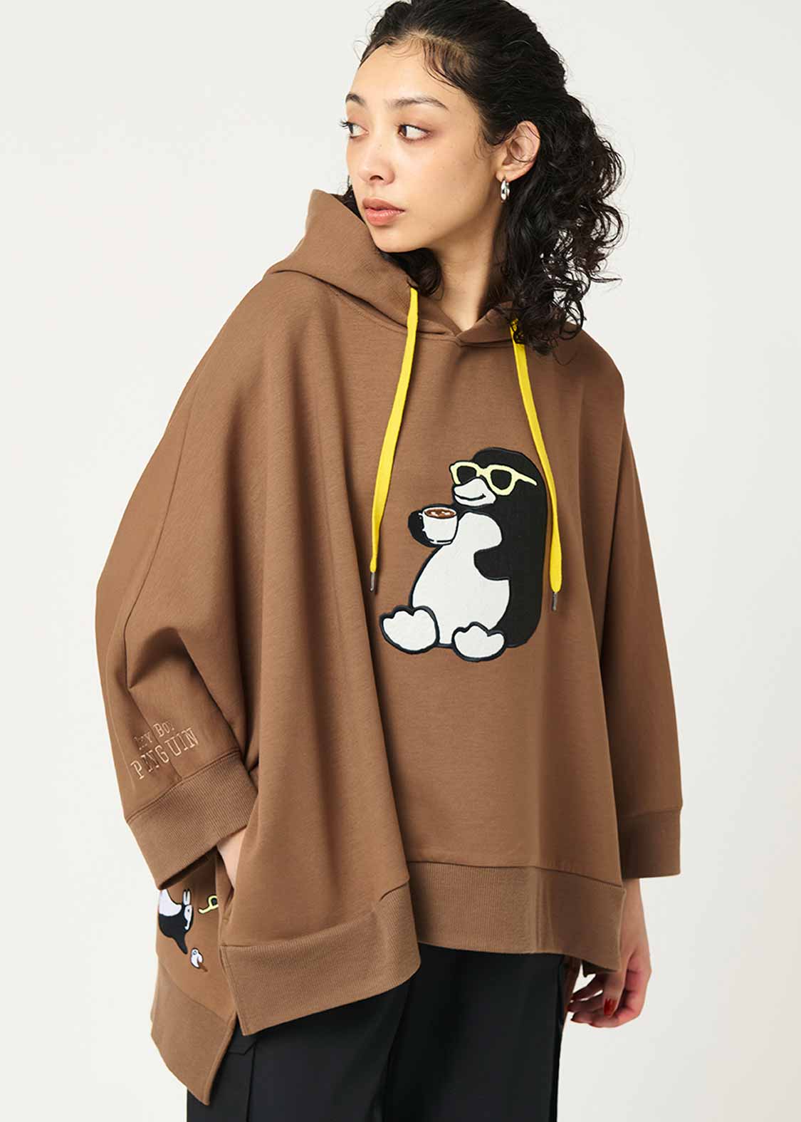 Ponte Poncho Parka (City boy Penguin Coffee Time)