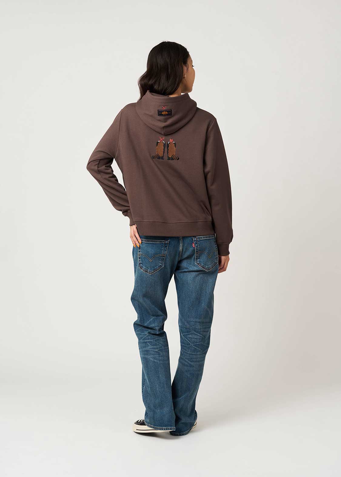 Ikaku Back Style | Cropped Fleece Hoodie