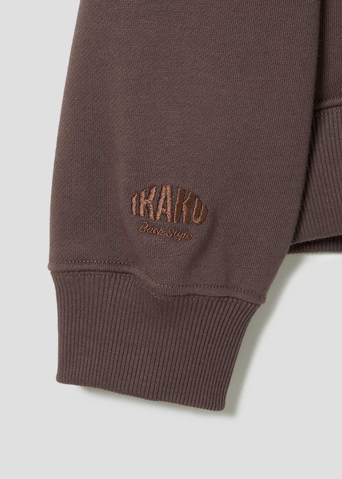 Ikaku Back Style | Cropped Fleece Hoodie