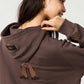 Ikaku Back Style | Cropped Fleece Hoodie