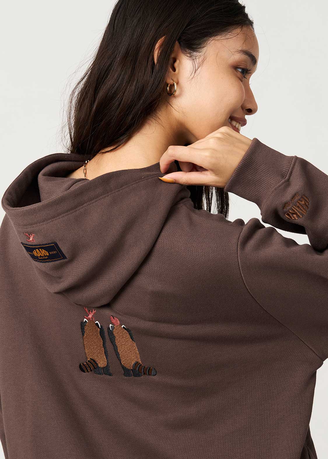 Ikaku Back Style | Cropped Fleece Hoodie
