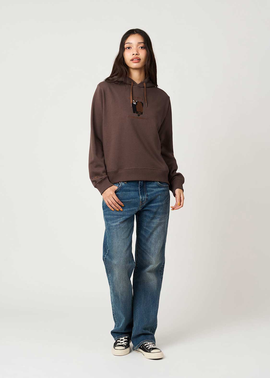 Ikaku Back Style | Cropped Fleece Hoodie
