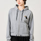 Ikaku Royal Grey | Zip Hoodie