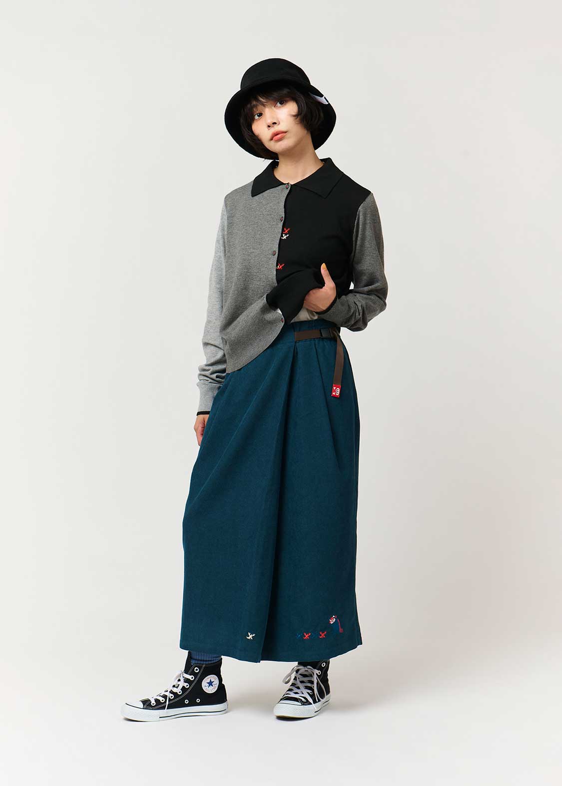 Ikaku Crayfish | Corduroy Skirt
