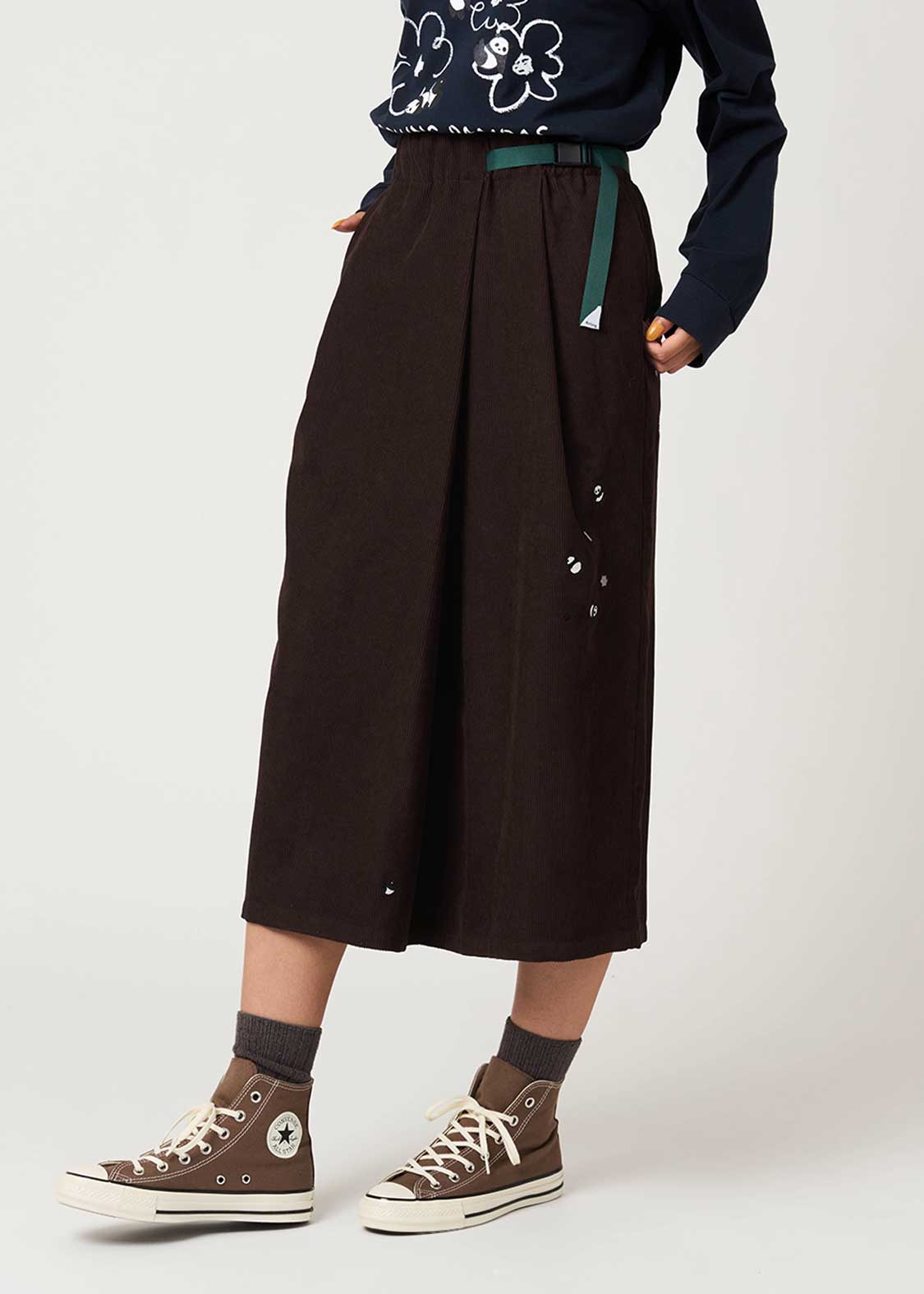 Rolling Pandas Party | Corduroy Skirt