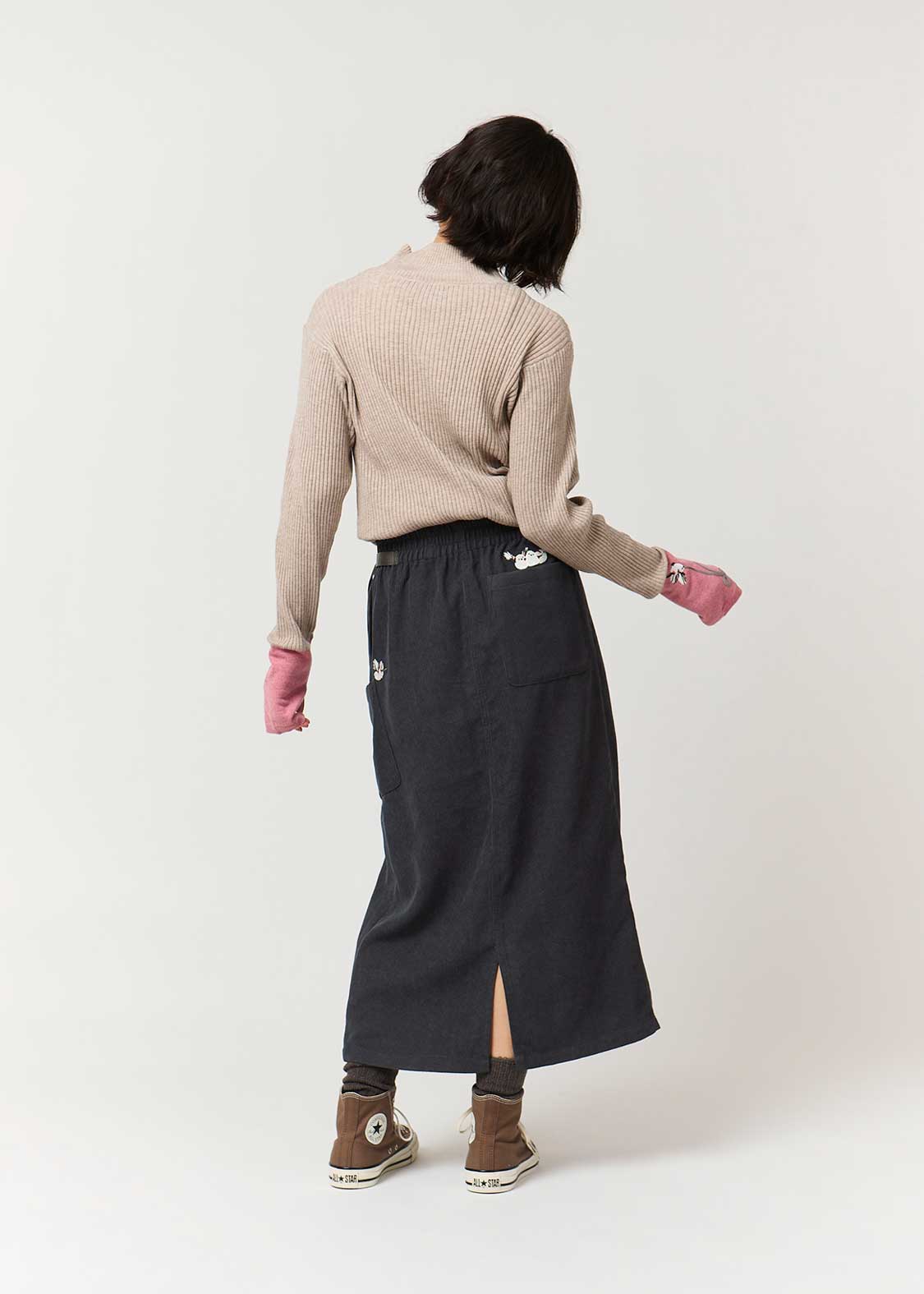 Long-Tailed Tit (Shimaenaga) | Corduroy Skirt