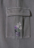 Beautiful Shadow Bloom | Fleece Cargo Skirt