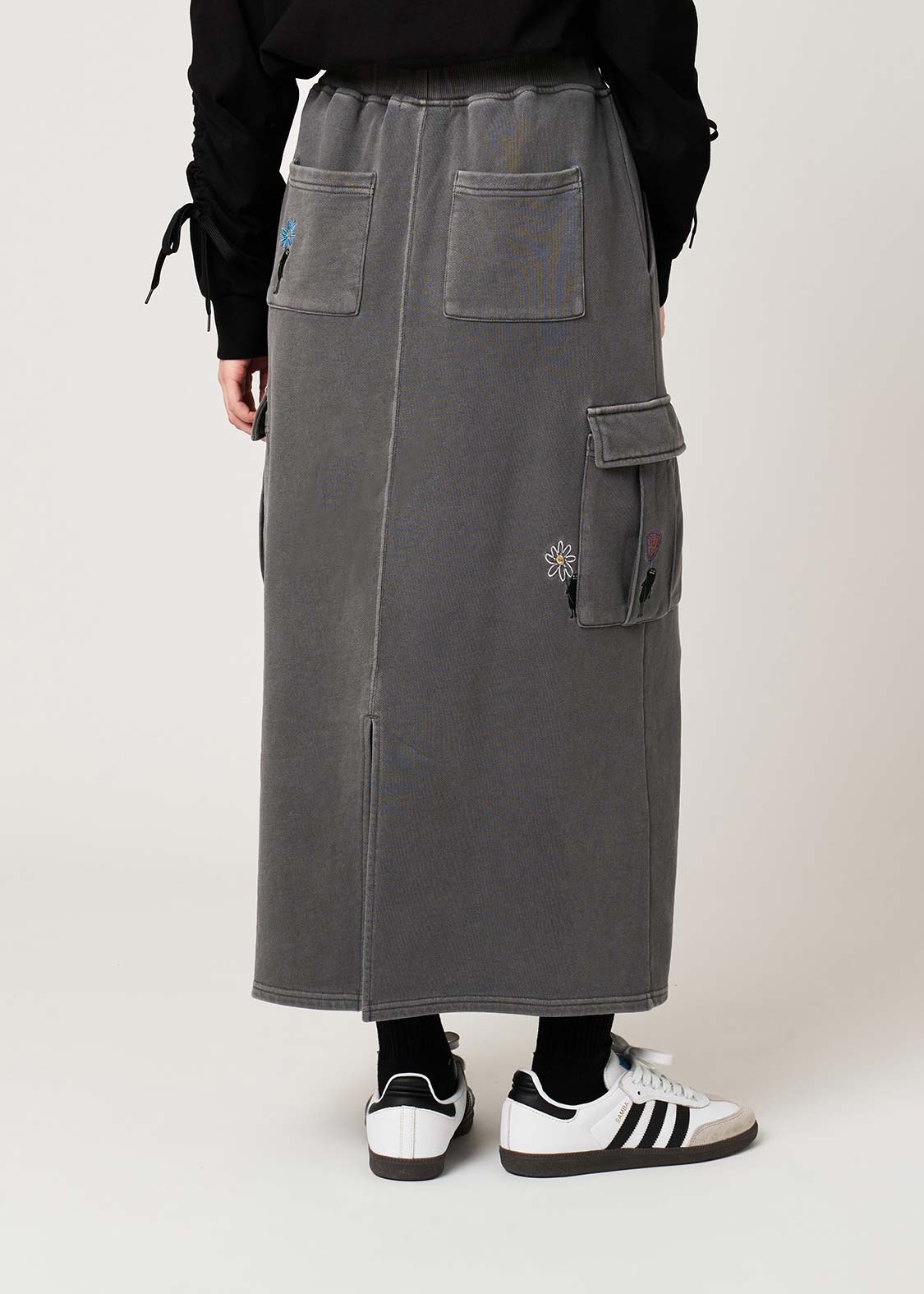 Beautiful Shadow Bloom | Fleece Cargo Skirt