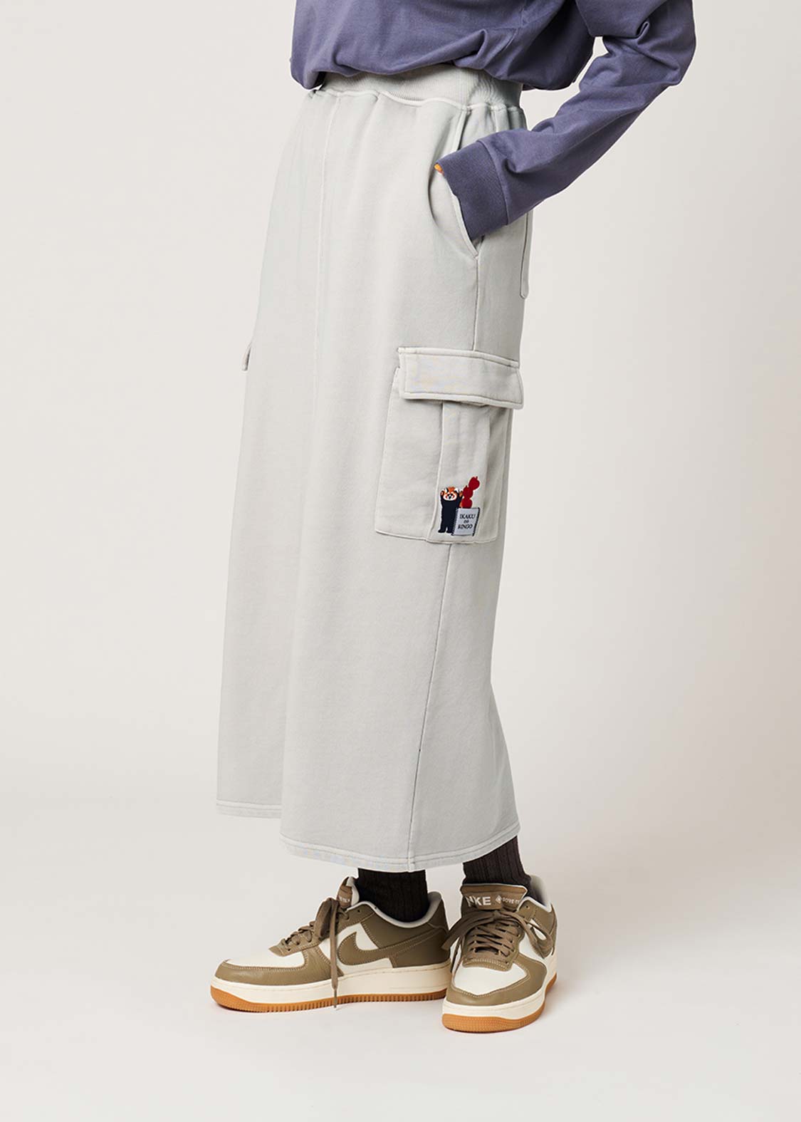 Ikaku Noringo | Fleece Cargo Skirt