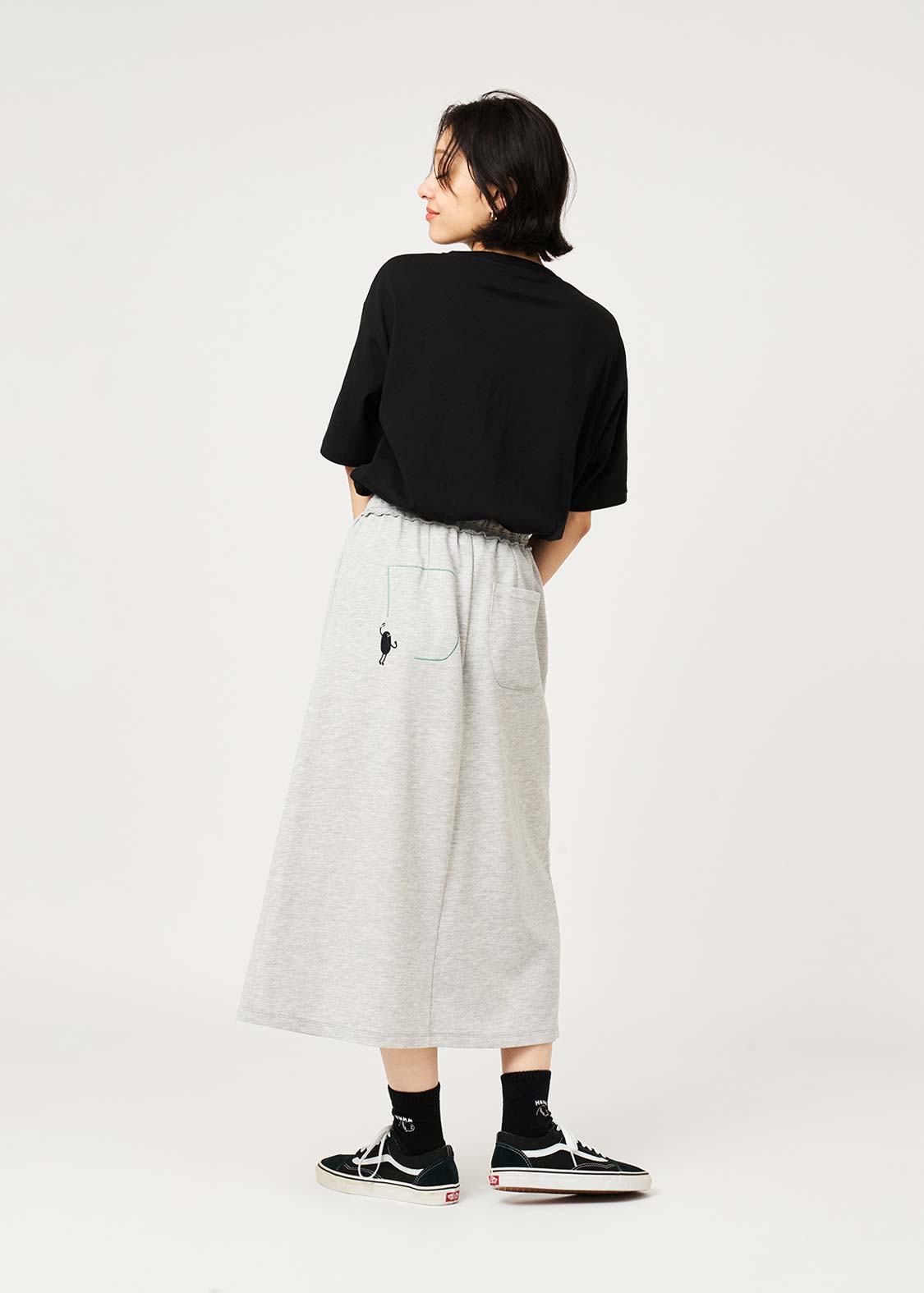 Magic Paint Beautiful Shadow | Slit Long Skirt