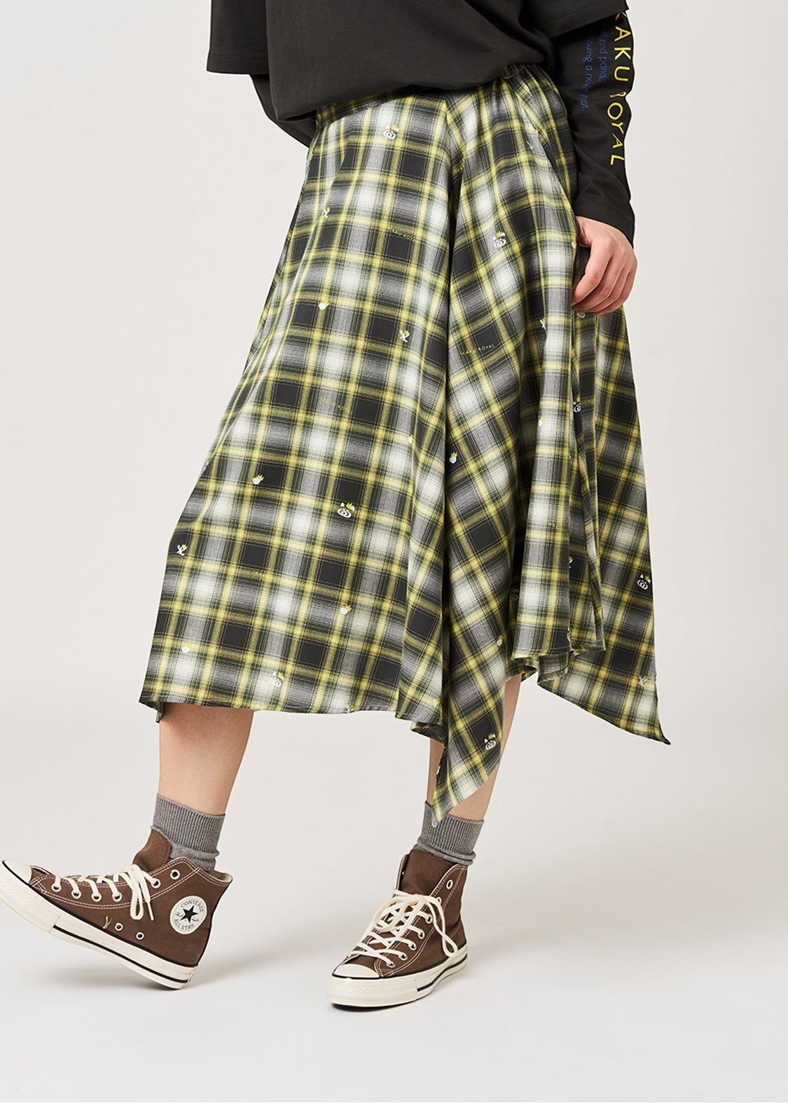 Ikaku Royal | Check Skirt