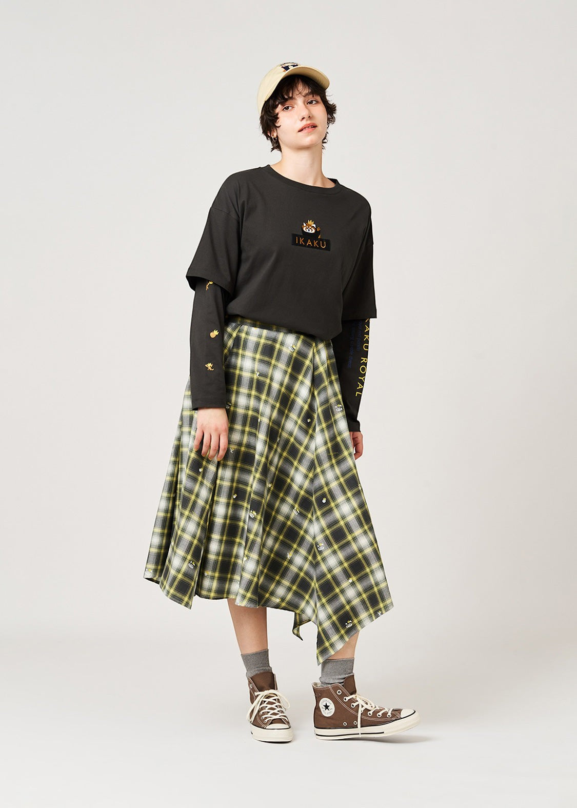 Ikaku Royal | Check Skirt